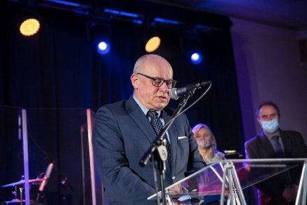 Koncert Noworoczny Miasta Wisła - Wiceprezes Wiślańskiego Stowarzyszenia Sportowego Donat Zniszczoł